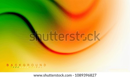 Swirl fluid flowing colors motion effect, holographic abstract background. Vector illustration