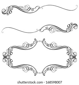 Swirl frame and label design