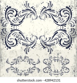 Swirl Frames
Textured Ornate frames, decorative ornaments, flourish and scroll elements