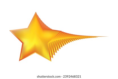 Swirl golden stars vector design