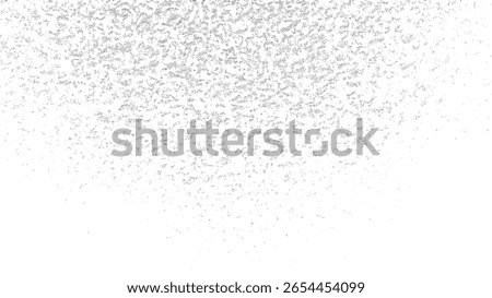 Swirl grain texture abstract background design. Top faded grunge effect with scattered particles. Modern minimal layout for high contrast use.
