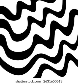 Espiral hipnótica em preto e branco. Fundo abstrato monocromático. Ilustração geométrica plana do vetor.Design do modelo para o banner, site, modelo, folheto, brochura, cartaz.