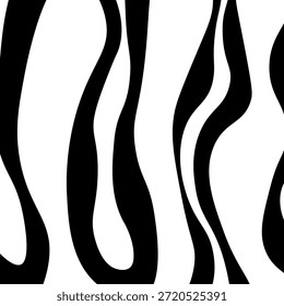 Redemoinho hipnótico padrão de ondas pretas e brancas. Fundo abstrato monocromático. Ilustração geométrica plana do vetor.Design do modelo para o banner, site, modelo, folheto, brochura, cartaz.