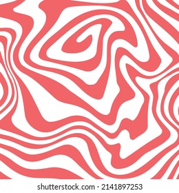 Swirl hypnotic red and white spiral. Monochrome abstract background. Vector flat geometric illustration.Template design for banner, website, template, leaflet, brochure, poster.