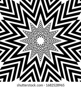 Swirl hypnotize black and white  background. Vector flat geometric illustration.Template design for banner, website, template, leaflet, brochure, poster.