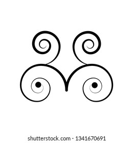 swirl icon template