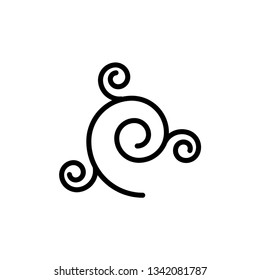 swirl icon template