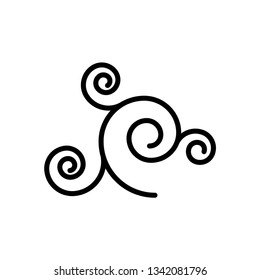swirl icon template