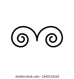 swirl icon vector