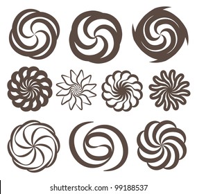 Swirl Icon Vector Set