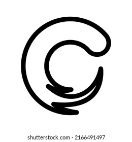 Swirl Icon Vector Symbol Design Illustration