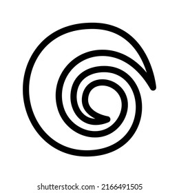 Ilustración de diseño de símbolos de vector de icono de Swirl