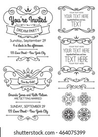 Swirl Invitations and Elements