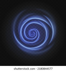 Swirl light effect with neon light. EPS vector