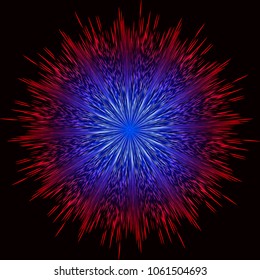 Swirl light effect. Vector element