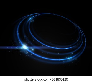 Swirl Light Effect Vector Element Stock Vector (Royalty Free) 561835120 ...