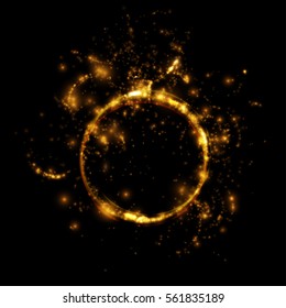 Swirl light effect. Vector element.