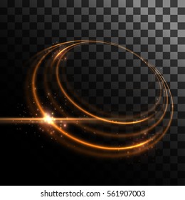 Efecto de la luz giratoria. Elemento vectorial.