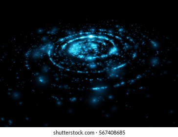 Swirl light effect. Vector element.