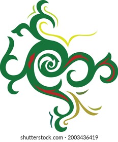 Swirl lines absrtract vector design