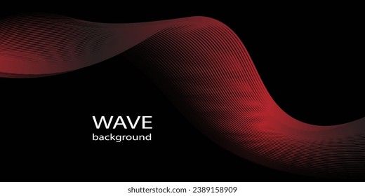 las líneas de swirl ondean tecnología ondulante. Elemento de diseño de líneas móviles brillantes. Gradiente azul violeta moderno que fluye las líneas de onda. Concepto de tecnología futurista. Fondo abstracto de ilustración de vector