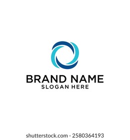 Swirl logo design vector, editable eps 10
