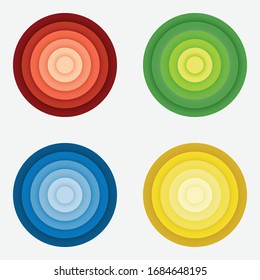 Logotipo De Swirl. Vector degradado. Colorido.