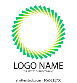 The swirl logo , the sun. A set of gradients and colors 