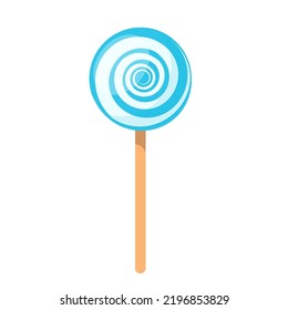 swirl lollipop icon flat vector illustration clipart