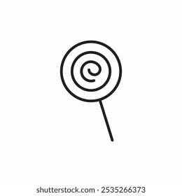 swirl lollipop icon sign vector