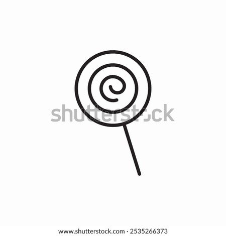 swirl lollipop icon sign vector
