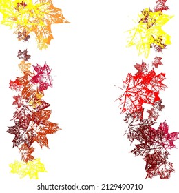 Swirl of maple leaves. Symbol of Canada. Autumn background.