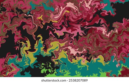 Swirl marble paint texture background. Artistic paint texture backdrop. Colorful liquid artwork design.