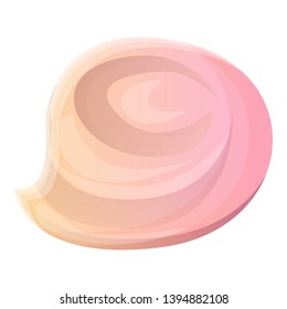 Swirl meringue icon. Cartoon of swirl meringue vector icon for web design isolated on white background