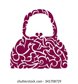 swirl ornate collection -  decorative Woman's bag 