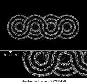 Swirl Particles Pattern on Back Background