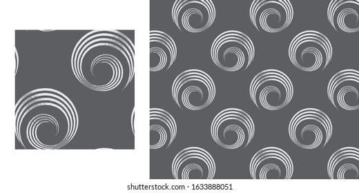 Swirl pattern with metallic look texture, includes seamless repeat pattern swatch