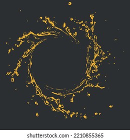 Swirl pattern. Spiral shapes, Background Vector illustration	