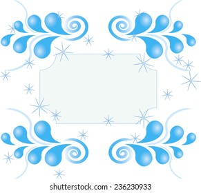 Swirl pattern of stars on white background. winter patterns.