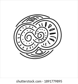 swirl pattern  stock vector illustration