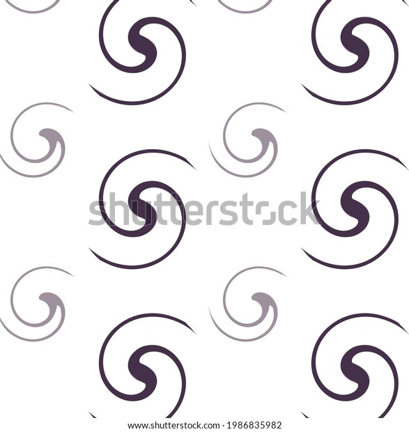 Pattern Background White Ruller Swirl Pattern White Background Stock Vector (Royalty Free) 1986835982 ...