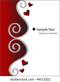 Swirl Red Background