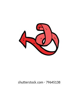 swirl ribbon arrow design element