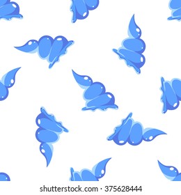 Swirl Sea Shell Seamless Pattern, Vector Illustration