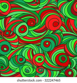 Swirl seamless pattern. Abstract geometric tiled background. 