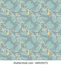 Swirl seamless pattern. Vector background.