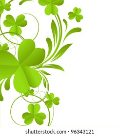 Swirl Shamrock Element Stock Vector (Royalty Free) 96343121 | Shutterstock