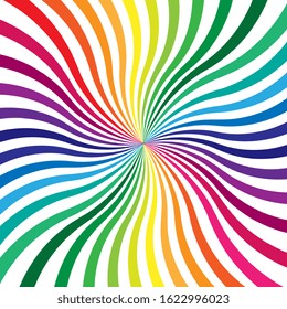 Swirl Shape Background Rainbow Colors Stock Vector (Royalty Free ...