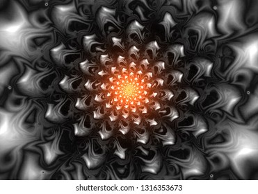 Swirl of shapes, ornamental background.