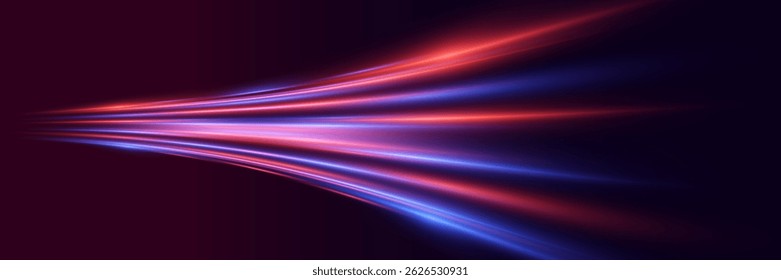 Swirl and speed effect. High speed light movement. EPS 10 vector.